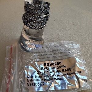 🦄 Bomb Party RARE UNICORN Delicates – Blue Moonstone | Size 7 🦄